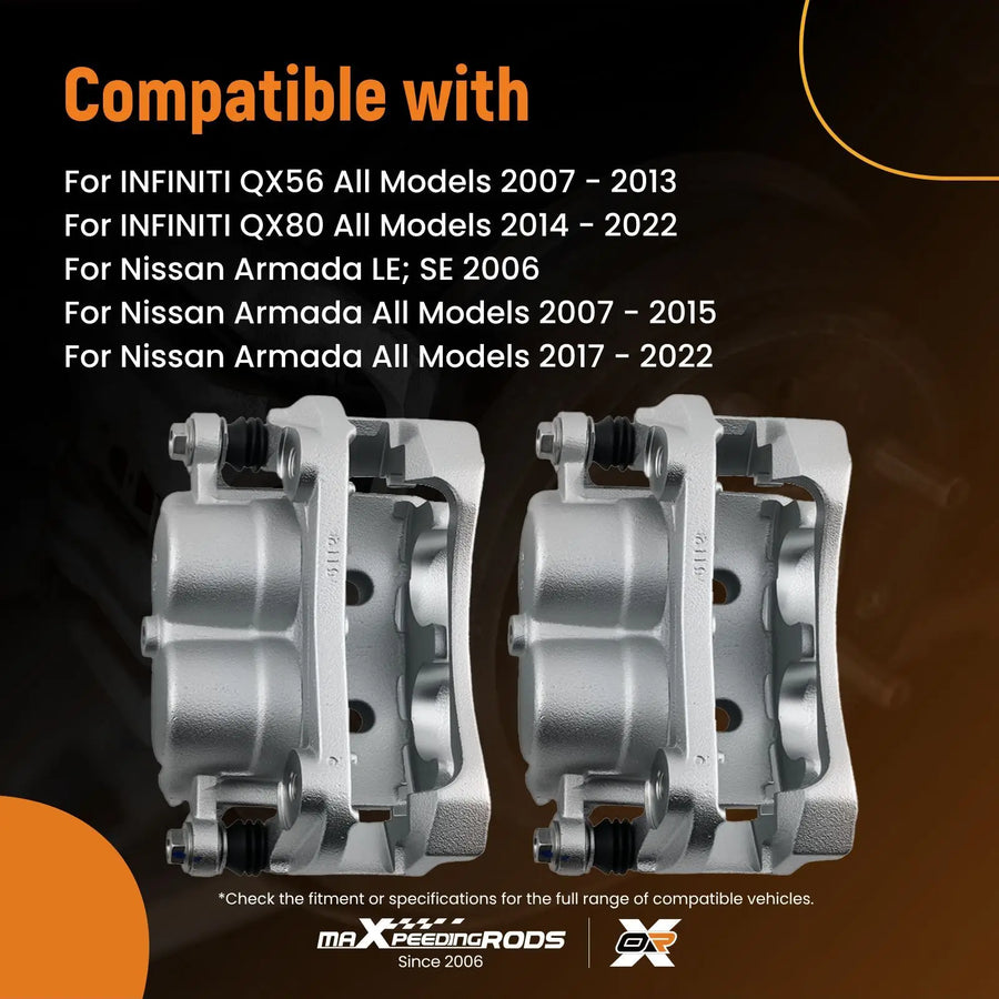 Front Left and Right Brake Caliper Set for 2006-2023