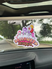 Halloween Horror Ghost Bloody Handprint Balloon Car Hanging Air Freshener