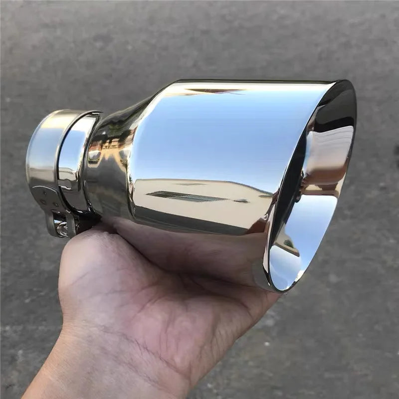 Universal Stainless Steel Exhaust Tip, 76/101mm