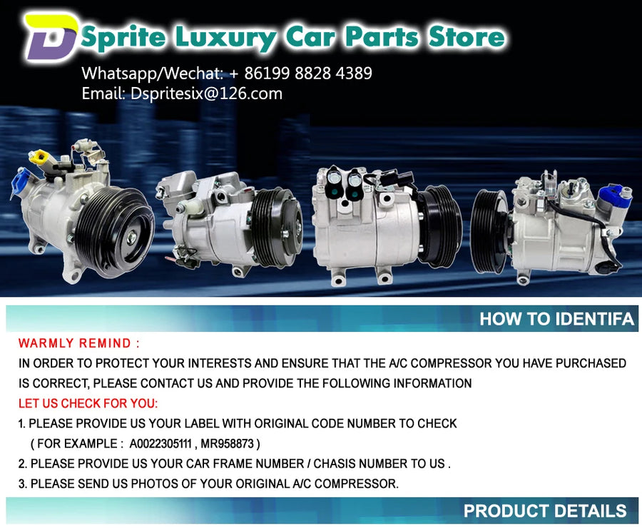 A/C Compressor and Clutch for Chevrolet Cruze 2009-2012