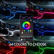 64-color RGB LED Car Interior Ambient Lighting Kit