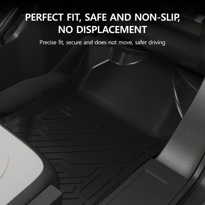 All-Weather Floor Mats and Cargo Liner Set for Ford Bronco 2021 2025 Left Hand Drive Waterproof
