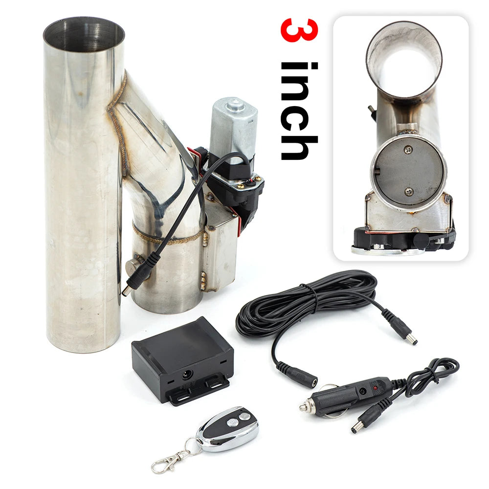 Universal Electric Exhaust Cutout Valve Kit