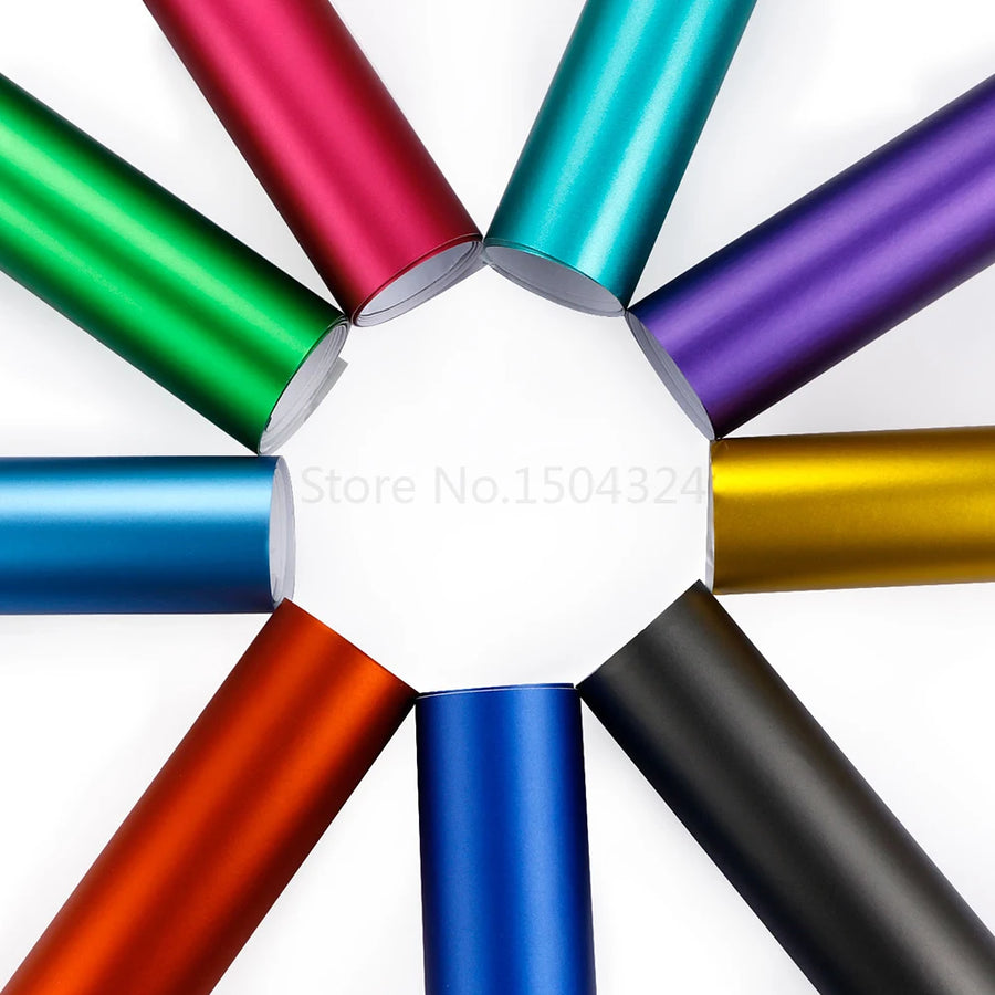 Ice Satin Chrome Vehicle Wrap Film – 30–50 × 152 cm