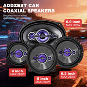 4-, 5-, 6.5- or 6x9-Inch Coaxial Car Speakers