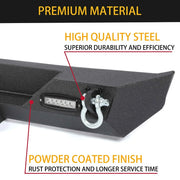 Steel Rear Bumper with Hitch & LED Lights – 1987–2006 Jeep Wrangler