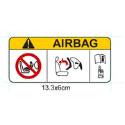 Airbag Warning Waterproof Vinyl Car Decal