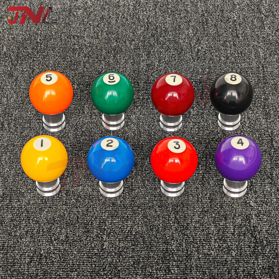 Number 1-15 Billiards Ball Design Shift Knob Universal Modified Sports Gear Stick Shifter Knob