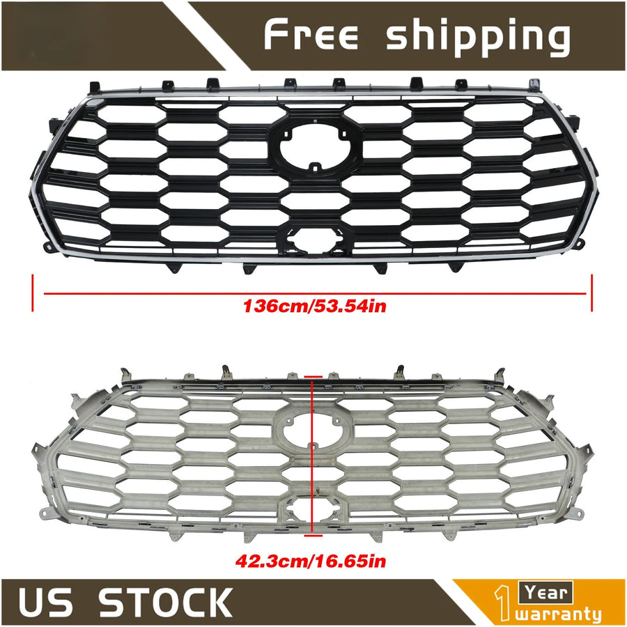 Front Upper Grille for Toyota Sequoia 2023-2024