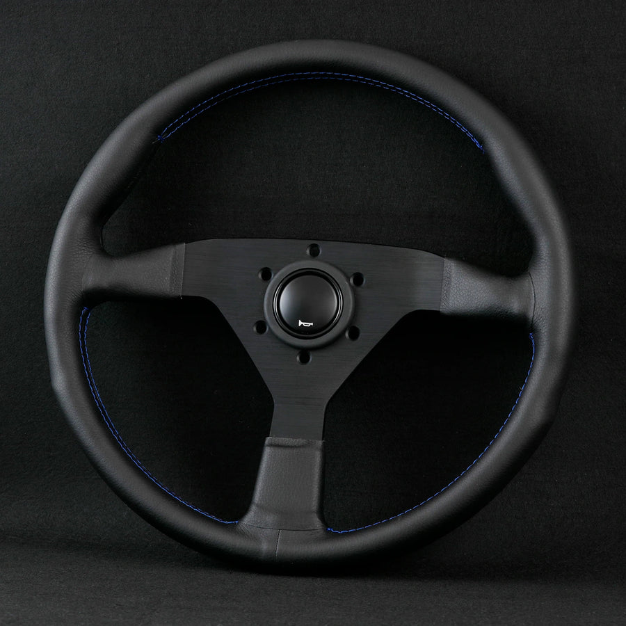 350mm Monte Carlo Style Leather Sport Steering Wheel