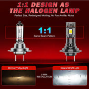 H4/H7 LED Headlight Bulb – 6000K, CANBUS, Compact