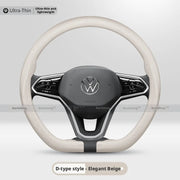 Perforated Steering Wheel Cover for Volkswagen VW Golf Tiguan Polo T-Roc T-Cross ID.3 ID.4