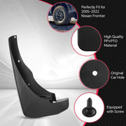 Mud Flap & Splash Guard Set for 2005–2022 Nissan Frontier