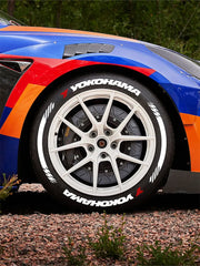 Yokohama Tire Letter Stickers Set for 4 Wheels 3D Pvc Raised Tire Decals Waterproof Racing Sidewall Decor