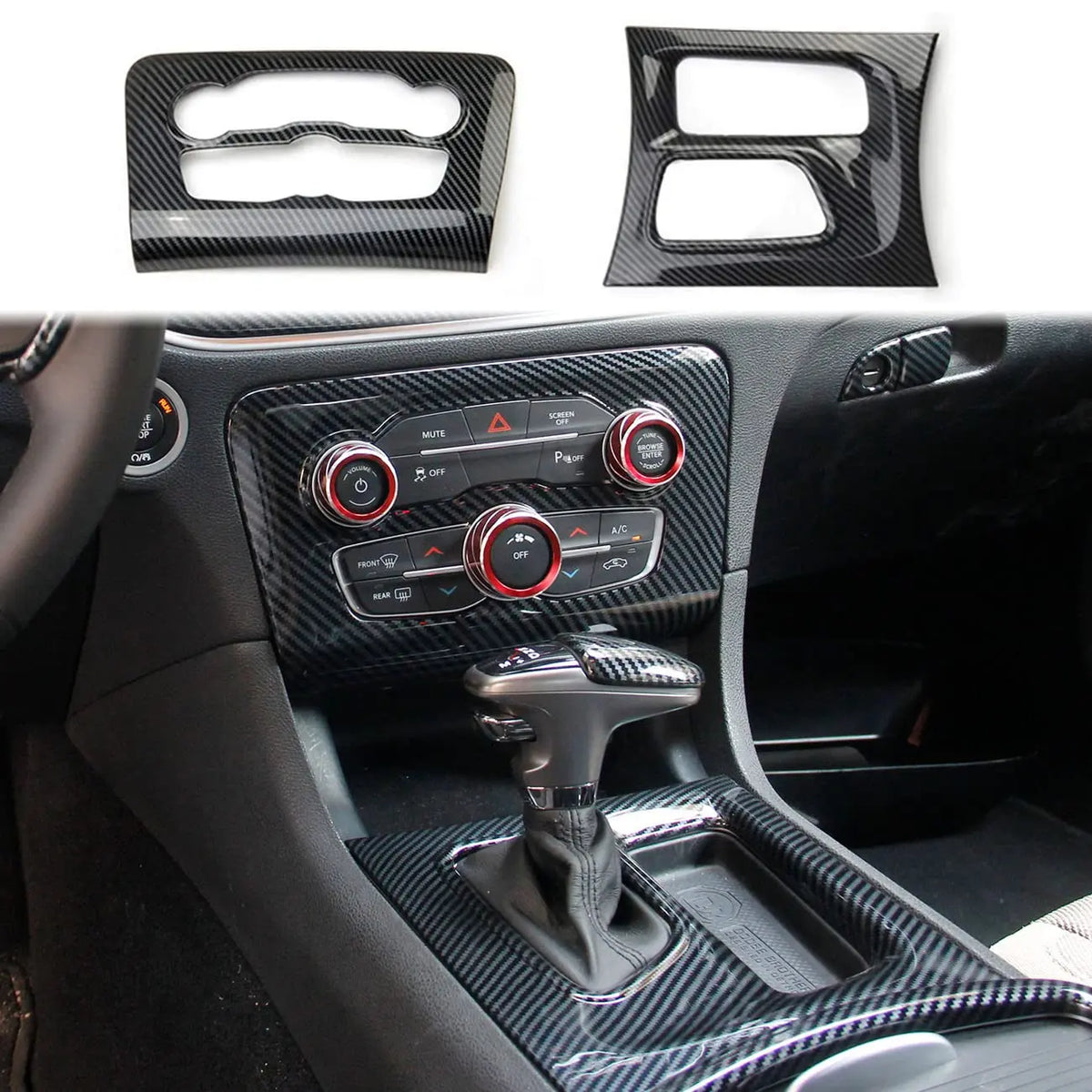 A/C and Shift Panel Trim for 2016–2021 Dodge Charger