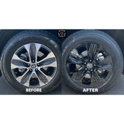 Black Wheel Skin & Hub Cap Set for 2020–2025 Toyota Highlander