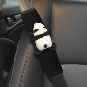 Automobile Safety Belt Decoration Cartoon Panda Safety Belt Shoulder Pad Plush Protector Pad for Kids Car