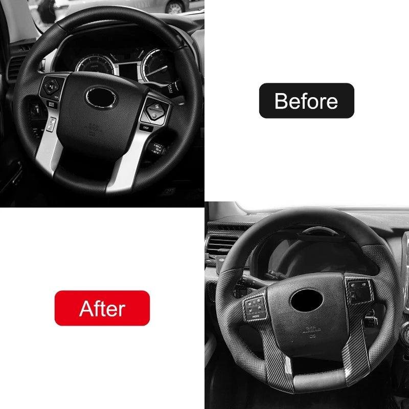 Toyota Tundra Flat-Bottom Perforated PU Steering Wheel – 2014–2022