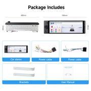 6.28-Inch 1-DIN Wireless CarPlay and Android Auto Car Stereo