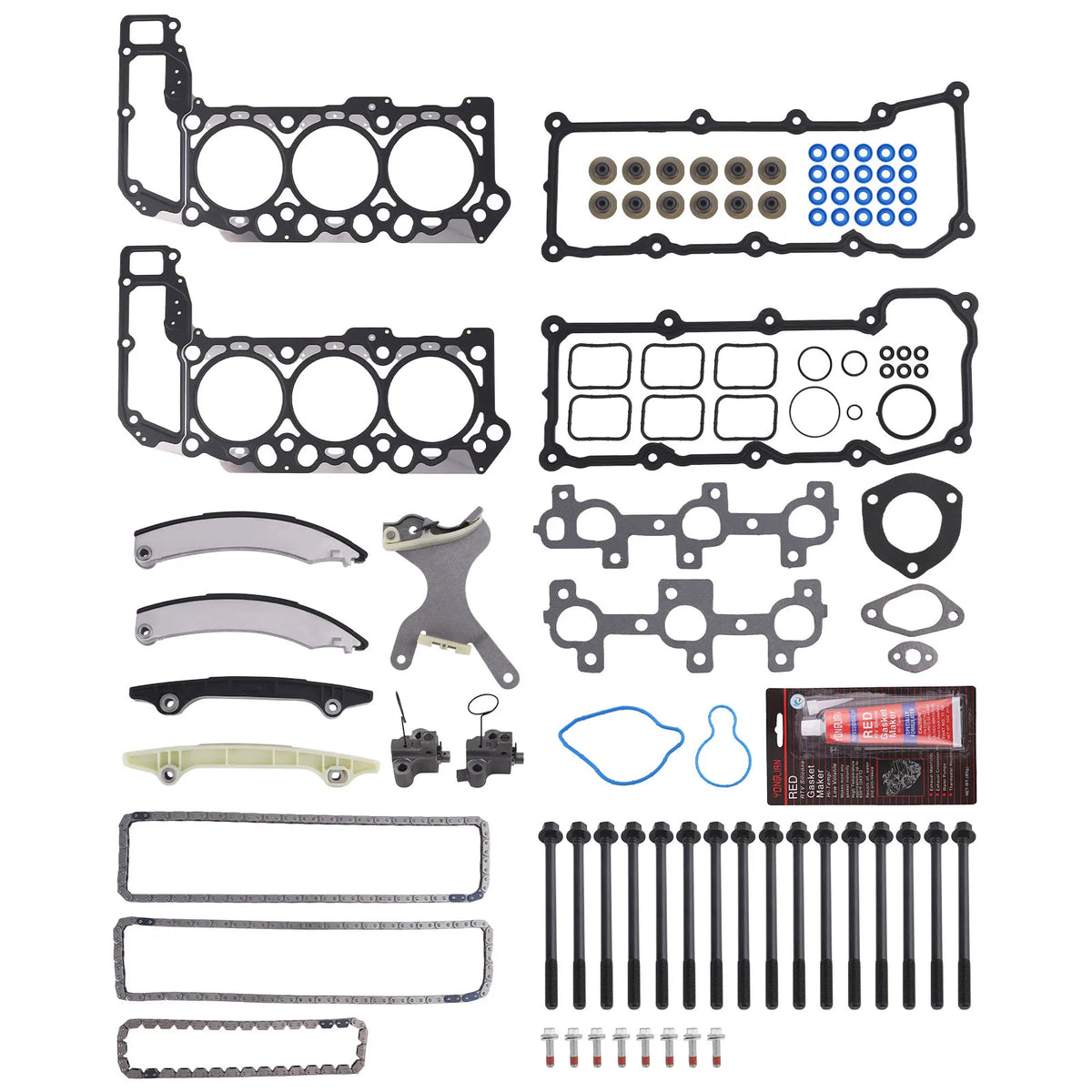 3.7L Head Gasket and Timing Chain Kit for 2002–2005 Dodge/Ram