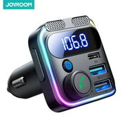 Joyroom 81W Bluetooth 6.0 FM Transmitter and USB Car Charger