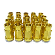20-Piece 50 mm Aluminum Wheel Lug Nut Set – M12×1.25 or M12×1.5