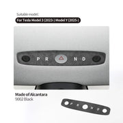 Alcantara-Look Front Reading Light Panel Trim for Tesla Model 3/Y