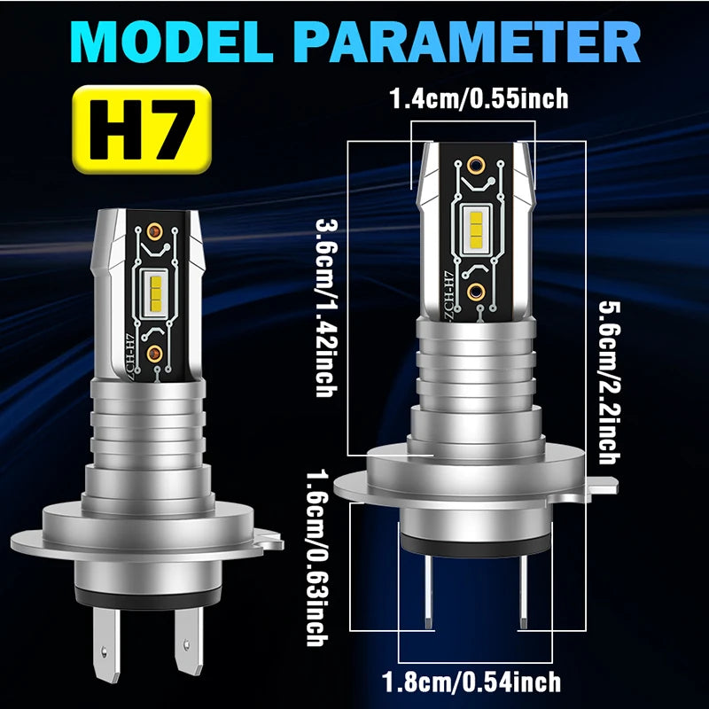 H7 LED Headlight Bulb – 6500K