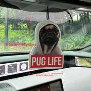 Pug Life Funny Hanging Car Air Freshener