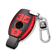 Leather TPU Car Key Case Cover for Mercedes-Benz