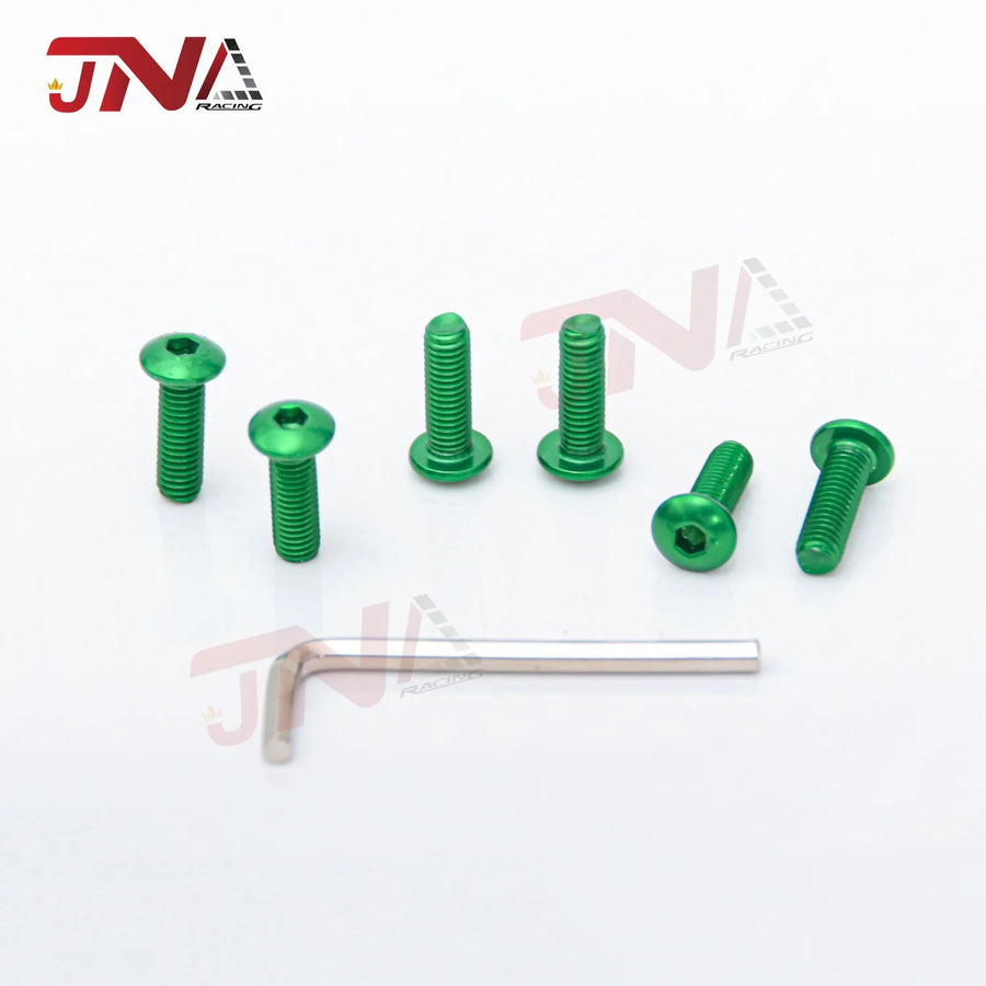 6-Piece Car Modified Steering Wheel Screws Bolts + 1-Piece Hex Wrench
