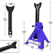 3-Ton Ratcheting Jack Stand Set