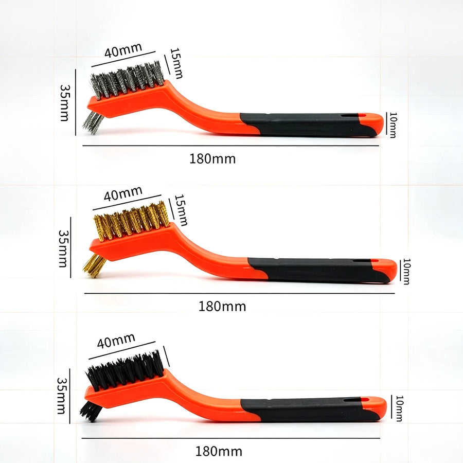 3-Piece Wire & Nylon Cleaning Brush Set