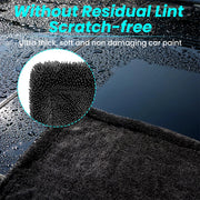 1300 GSM Grey Microfiber Drying Towel, Three Size Options