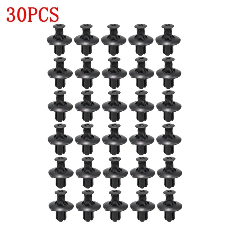 8 mm Plastic Push Rivet Fasteners – 10 to 50 Pack