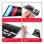 For BMW M1 M2 M3 M4 X2 X3 X5 X6 X7 M Competition 3D Tri-Color Emblem Sticker Waterproof Trunk Fender