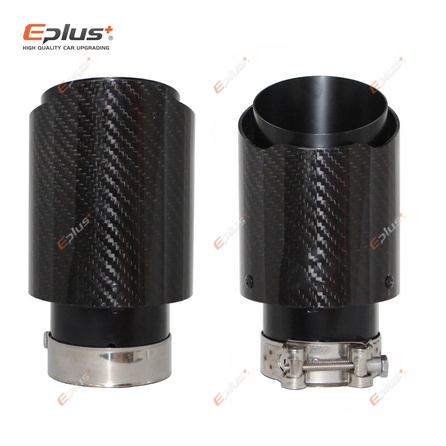 Universal Carbon-Fiber & Stainless Steel Exhaust Tip