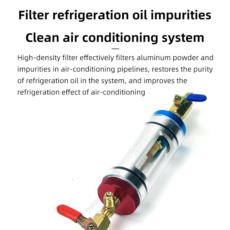 Automotive A/C Refrigerant Oil Analyzer & Filtration Tool