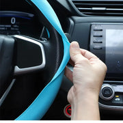 Universal Non-Slip Silicone Steering Wheel Cover – 38 cm