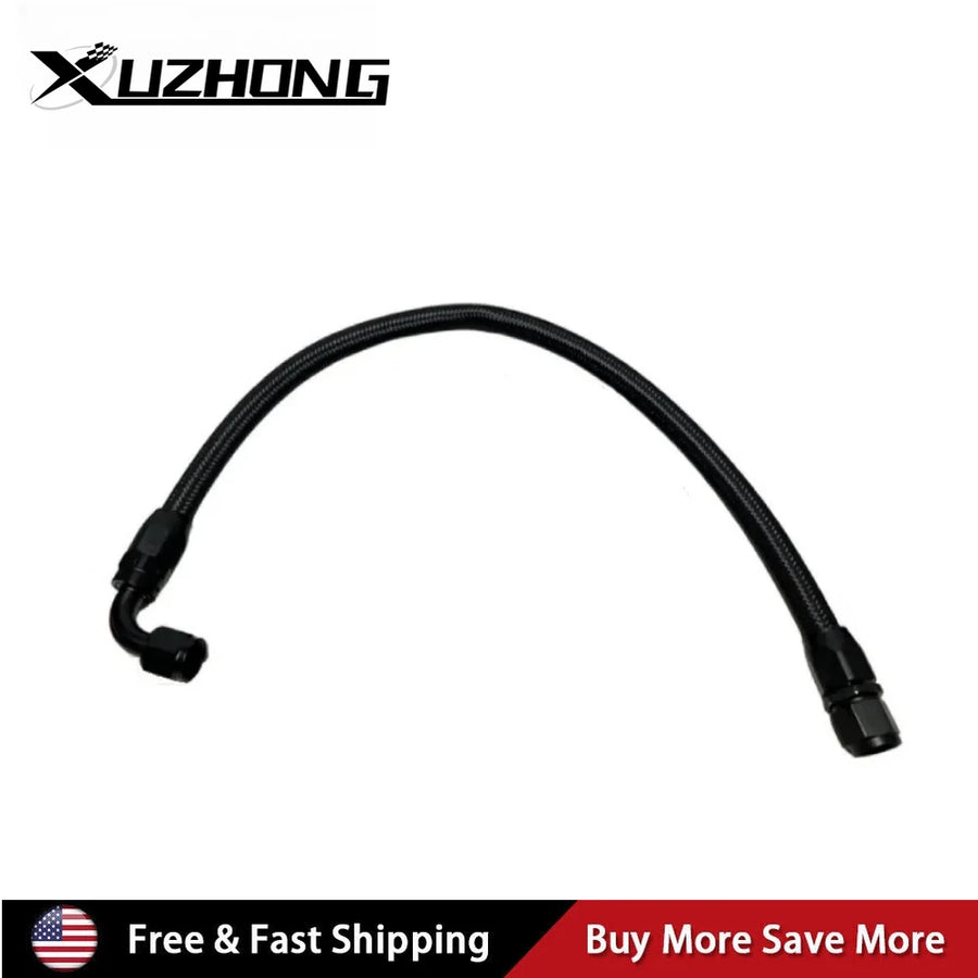 Universal AN8 Nylon & Stainless Steel Braided CPE Fuel Hose Oil Fuel Gas Line with CPE Fitting for Brake