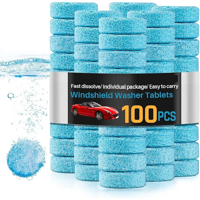 Concentrated Windshield Washer Cleaning Tablets – 5 to 100 Pack