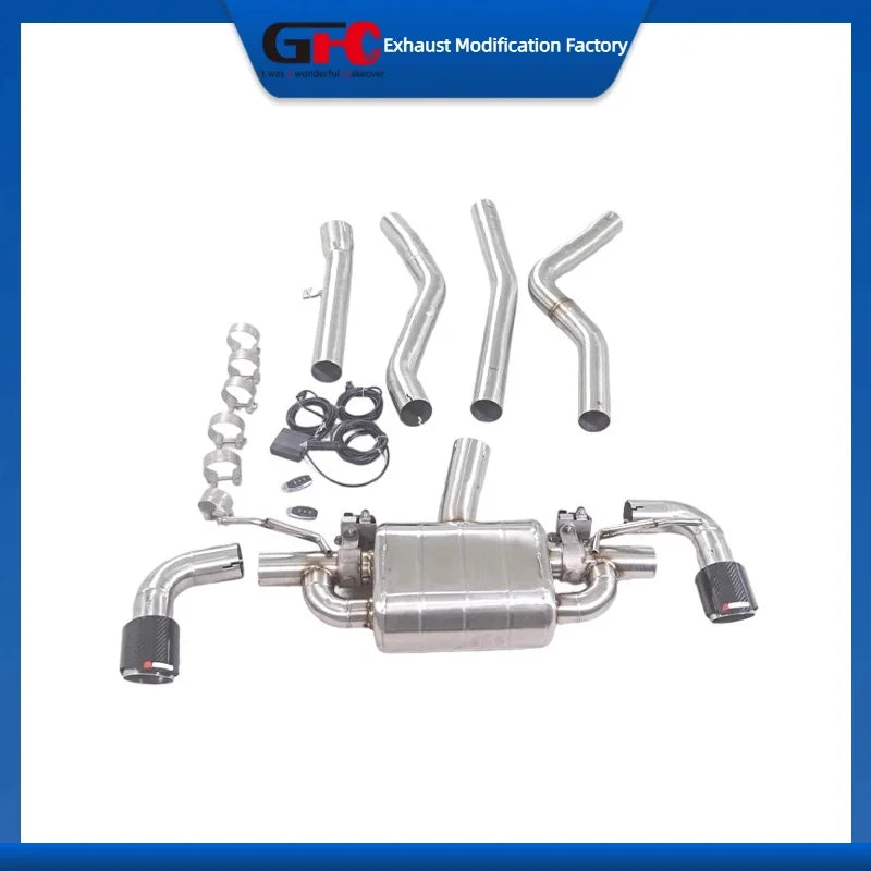 304 Stainless Steel Valved Cat-Back Exhaust System for BMW 2010-2019