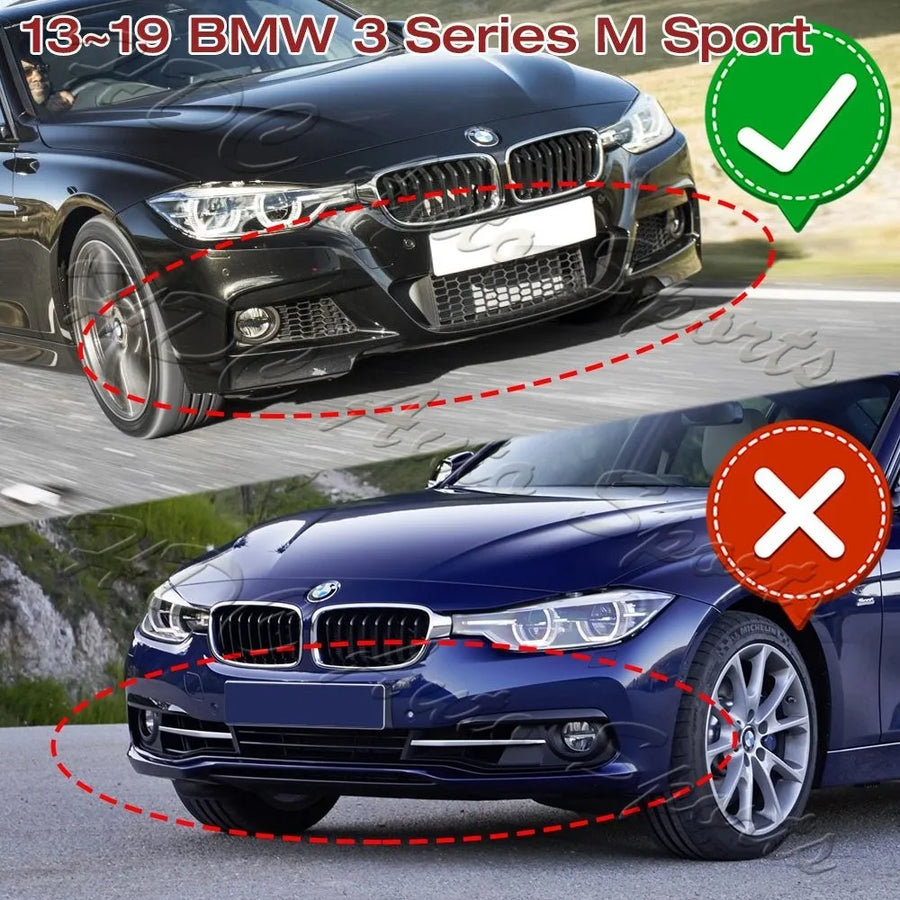 Front Bumper Lip & Splitter for 2012–2018 BMW 3 Series
