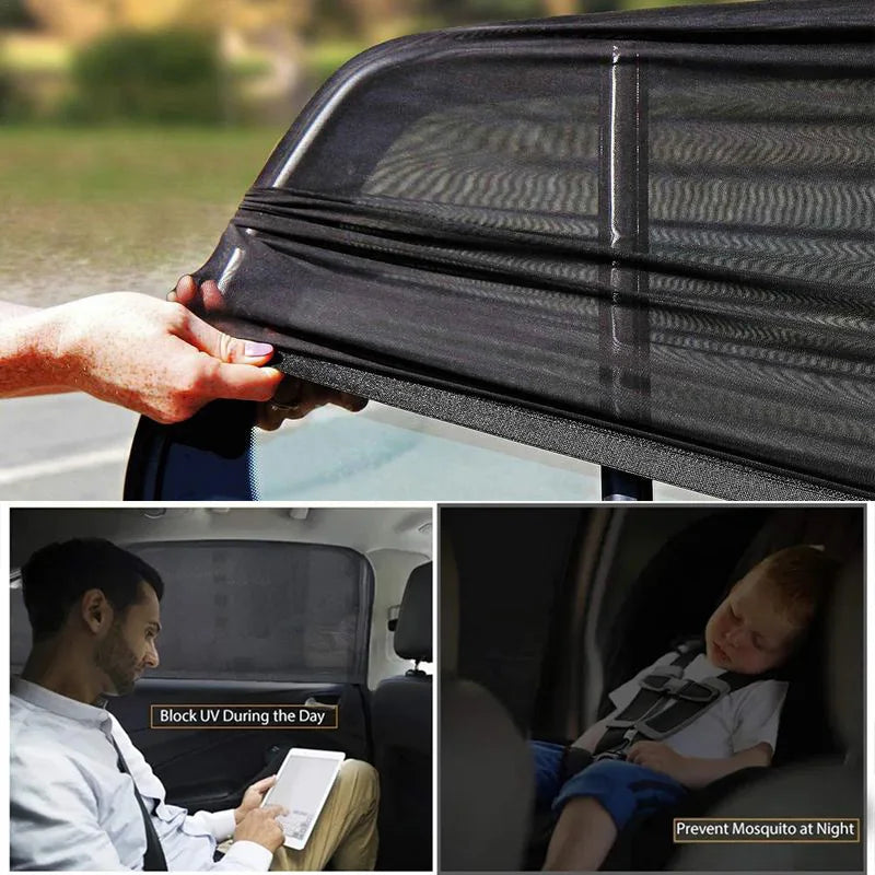 Universal Mesh Side-Window Sunshade Pair for Cars and SUVs
