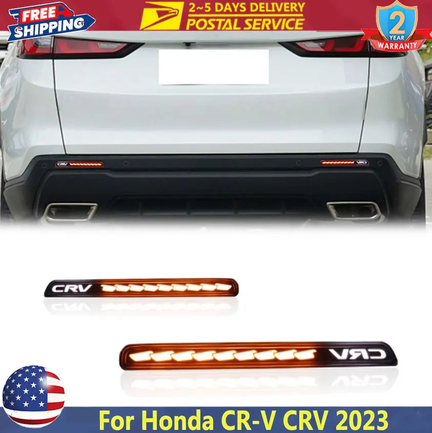 LED Rear Bumper Reflector Lights for Honda CR-V 2023–2024
