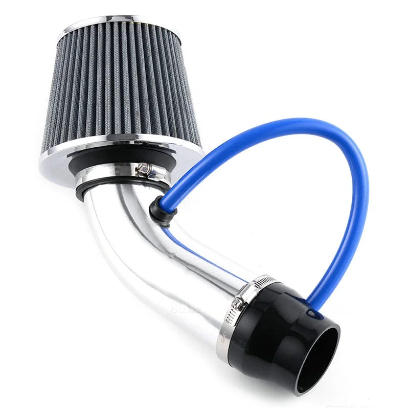 Intake Air Filter Set for 76MM Car Racing Cold Air Intake System Turbo Induction Pipe Tube Kit Aluminum with Cone Air Filter Inlet