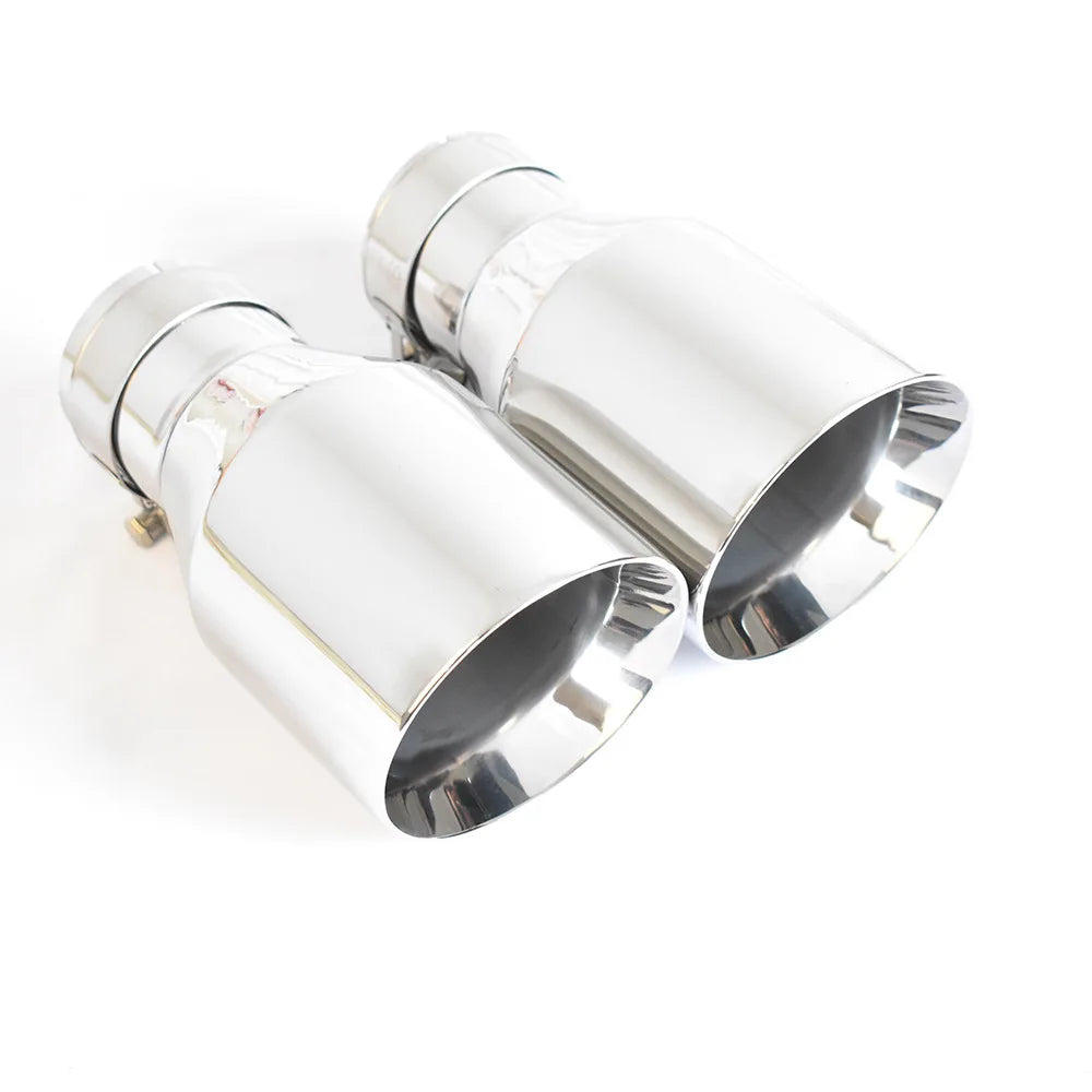 Universal Stainless Steel Exhaust Tip, 76/101mm