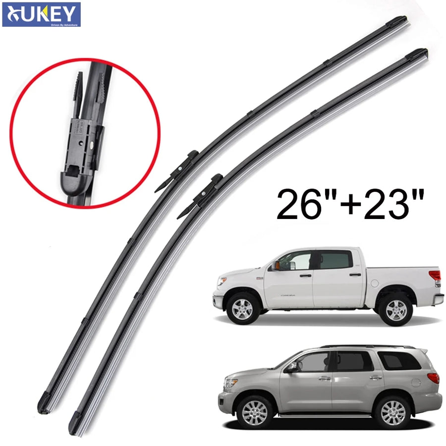 Front Windshield Wiper Blade Set for Toyota Tundra Sequoia 2008-2018