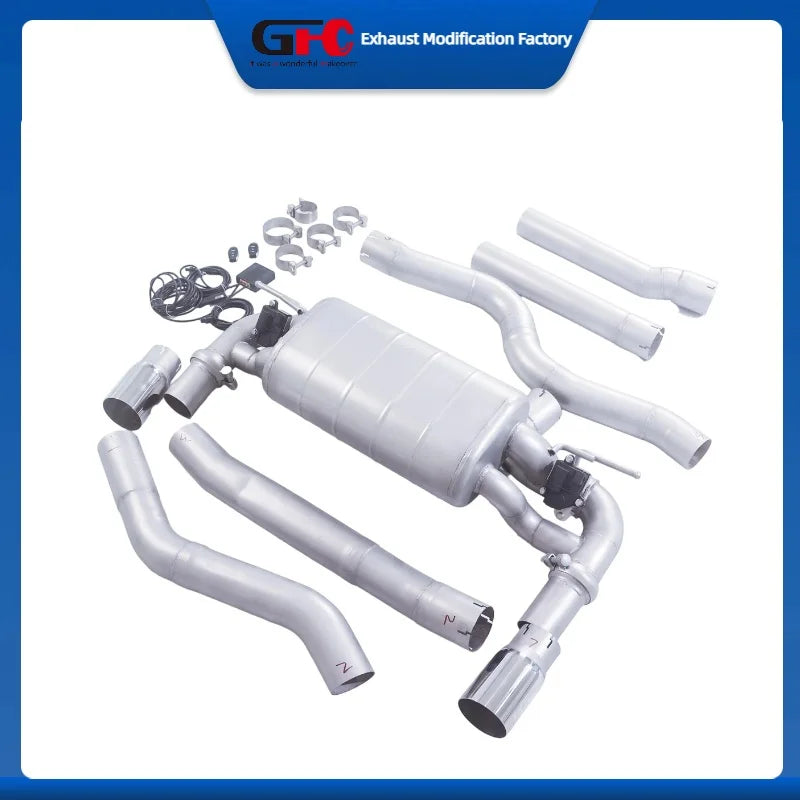 304 Stainless Steel Valved Cat-Back Exhaust System for BMW 335i/340i/430i/435i/440i F30-F36 3.0T
