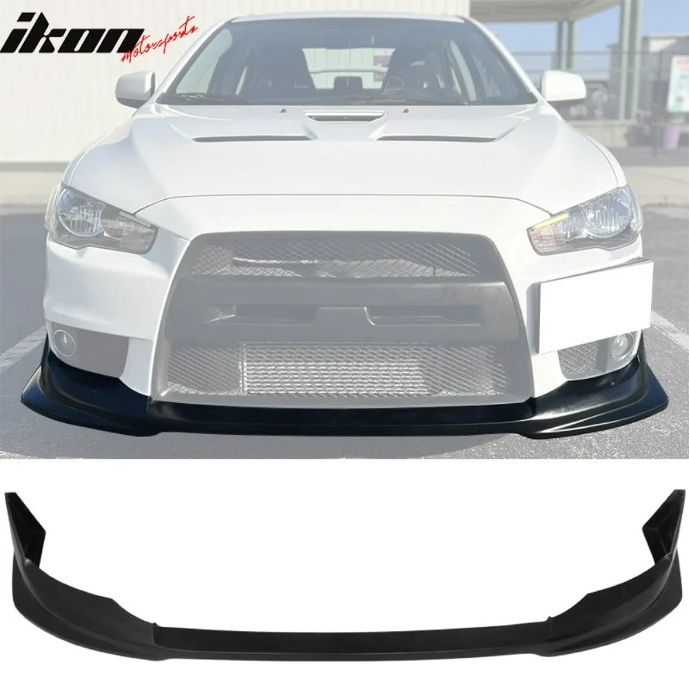 Front Bumper Lip & Splitter for 2008–2015 Mitsubishi Lancer Evolution X – VR Style